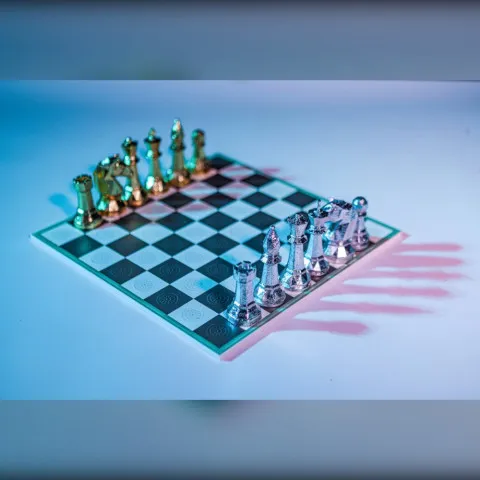 Bộ cờ vua in 3D – bàn không nam châm