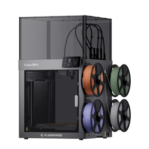 Máy in 3D Flashforge Creator 5 Pro – 4 đầu in, vỏ kín
