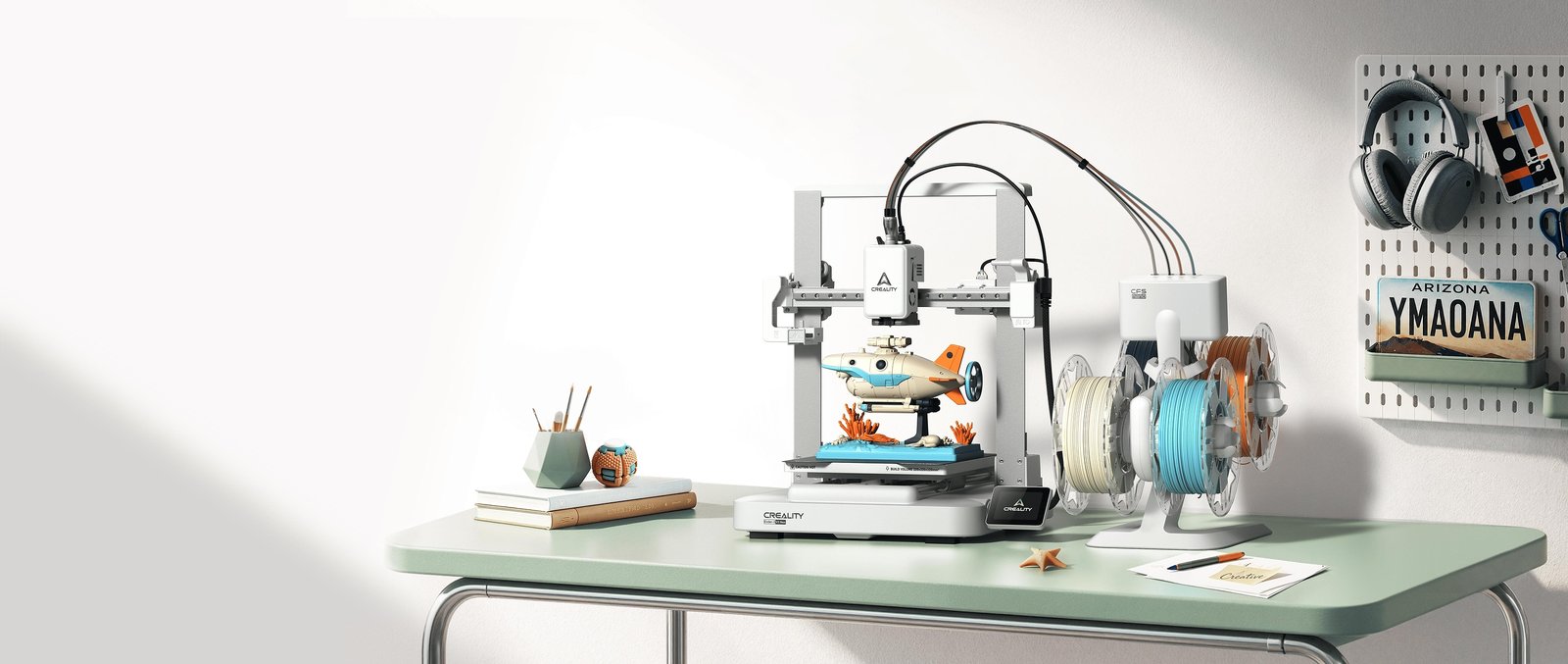 Máy in 3D Ender-3 V3 Neo nhỏ gọn cho người mới bắt đầu